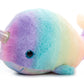 The Petting Zoo Narwhal Stuffed Animal Plushie, Ombrez Ocean Animals, Rainbow Narwhal Plush Toy 15 Inches