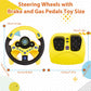 RedCrab Steering Wheels with Brake and Gas Pedals Toy for Kids,Simulated Driving for Toddlers with Light&Music, Pretend Driving
