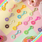 Jadive 48 Pcs Sweet Donut Party Favors Donut Keychain Sweet Doughnut Theme Birthday Party Supplies Pendant Ornament For Christmas Kids Boy Girl Gift Reward Goodie Bag Fillers, 12 Colors