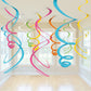 AimtoHome Party Swirl Decorations, Hanging Swirl for Ceiling Decorations, Purple, Pack of 30