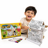 Crackles Diy 3D Paper Puzzle Craft Kit For Kids | Build And Paint Cardboard House Toy With Colors | Creative Art & Craft Activit