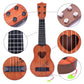 Yezi Kids Toy Classical Ukulele Guitar Musical Instrument, Brown