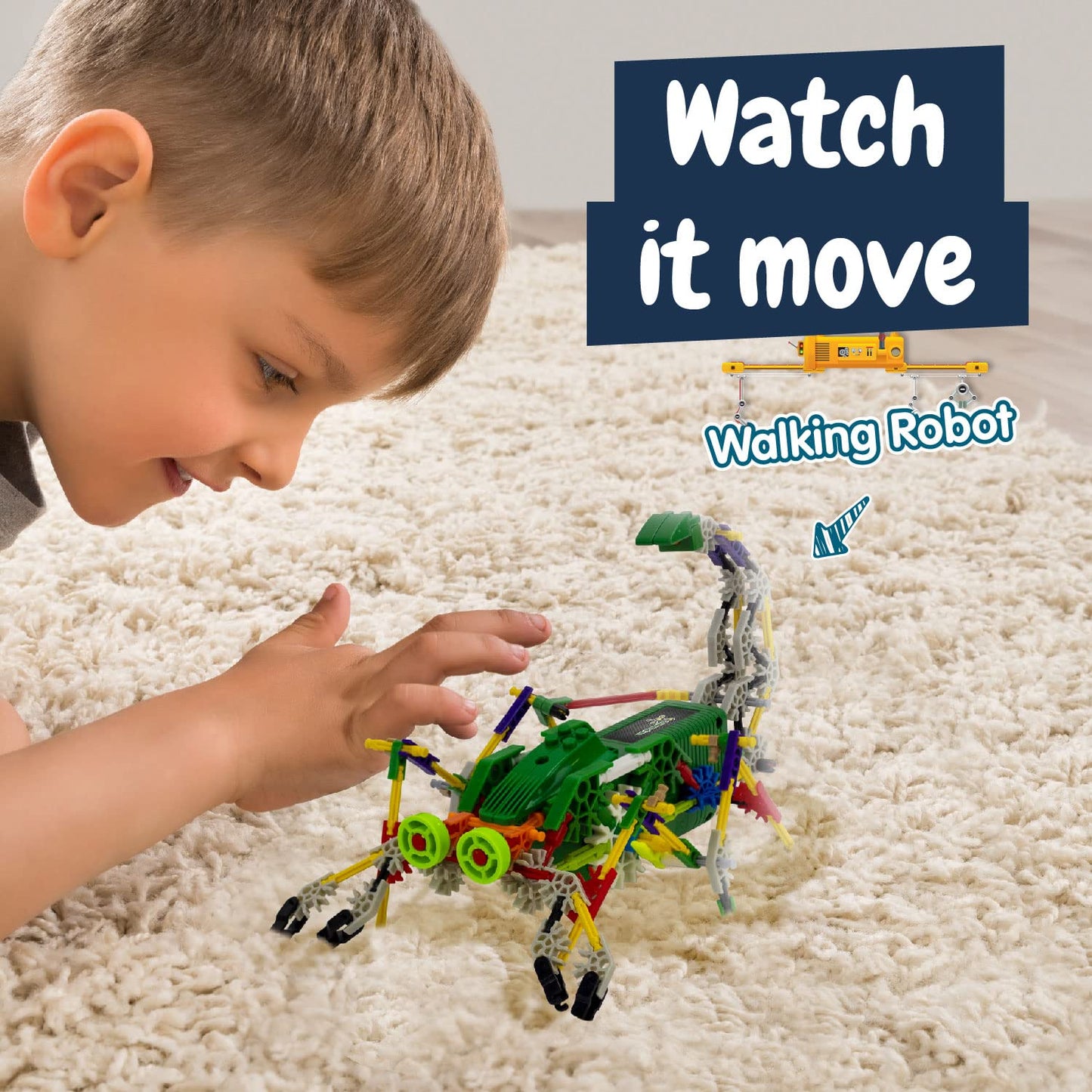 Science4you Scorpiobot Robotics Kit - 161 Pieces, Plastic, Multicoloured, STEM Building Toys for Kids 8-12 Years Olds