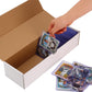 Card Box 9600 Count-12Pack,Trading Card Storage Box With 40 Dividers&14 Labels,Card Organizer Corrugated Cardboard Storage,Card