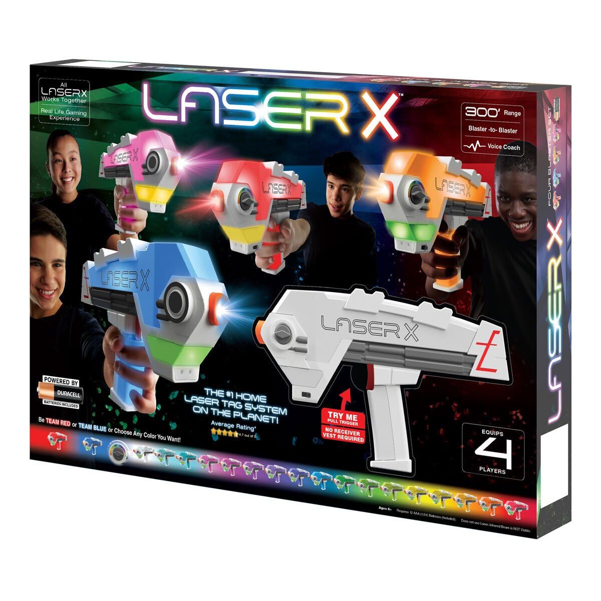Laser X Revolution Blaster-To-Blaster 4 Pack