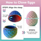 FYEFKJSA 3D Printed Dragon Eggs with Dragon Inside - 12Inch Articulated Fidget 3D Printed Animals  Interesting Decorative Gift  Easter Basket Essentials Stuffers (Random Mist Forest)