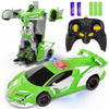 FDJ Remote Control Car - Transform RC Cars, 2.4Ghz 1:18 Scale Transforming RC Drift with Flashing Lights, One Key Deformation 36