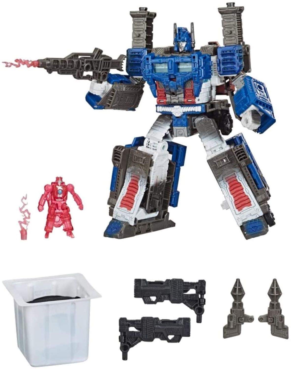 STAR WARS Transformers War for Cybertron Trilogy Ultra Magnus 7-inch Action Figure - Pink, Model E9494, Exclusive Spoiler Pack