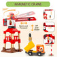 86Pcs Wooden Train Set With Crane, Wooden Train Track Set Railway Kits Fits Thomas Brio Ikea Melissa And Doug, Christmas Train T