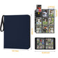 GERMUN Trading Card Binder  720 Pockets Card Binder  9-Poccket Sided Pocket Sports Card Binder  enhanced Card Binders Compatible with MTG  TCG  Baseball Cards(Dimond Blue)