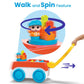 Mega Bloks First Builders Toddler Building Toy Set, Block Spinning Wagon With 20 Pieces And Storage, 1 Figure, Ages 1+ Years