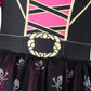 Okbebe Toddler Baby Girl Pirate Costume Halloween Sea Buccaneer Dress And Pirate Eye Mask With Head Scarf (Pink,3T)