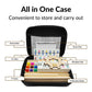 Mexican Train Dominoes Set With Numbers And 4 Wooden Racks, Double 12 Domino Travel Set With Wooden Hub, 91 Colored Domino Tiles