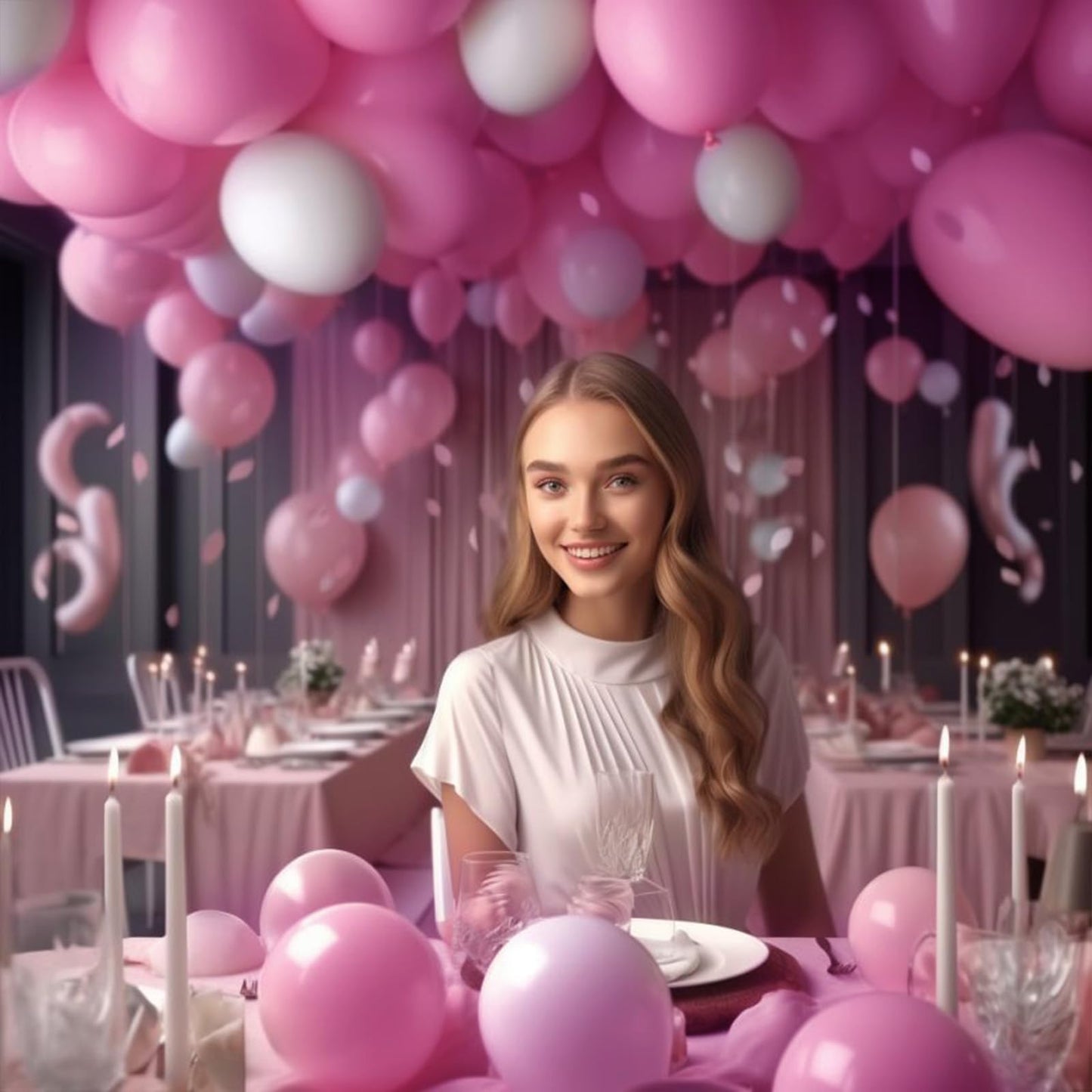 Hot Pink Balloons,100 Pcs 12 Inch Hot Pink Latex Balloons, Hot Pink Balloons For Party Decoration,Birthday Decoration,Baby Showe