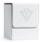 Zlca Card Deck Box For Mtg Yugioh Tcg, Card Storage Box With Dividers Holds 100+ Sleeved Cards, Premium Card Deck Case Compatible With Ccg Trading Cards (White,Puzzle)