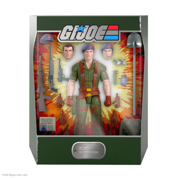Super7 ULTIMATES! G.I. Joe Flint - 7 G.I. Joe Action Figure with Accessories Classic Cartoon Collectibles and Retro Toys