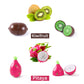 iPlay, iLearn Wooden Play Food Toy Set - Magnetic Fruit & Vegetables, Large Red, Montessori Educational Gift for Ages 3-7