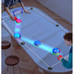 Adjustable Tabletop Air Hockey Game - Battery-Free Fun with Flexible Boundaries! Hover Puck Set with 2 Pushers, 2 Mini Goals & E