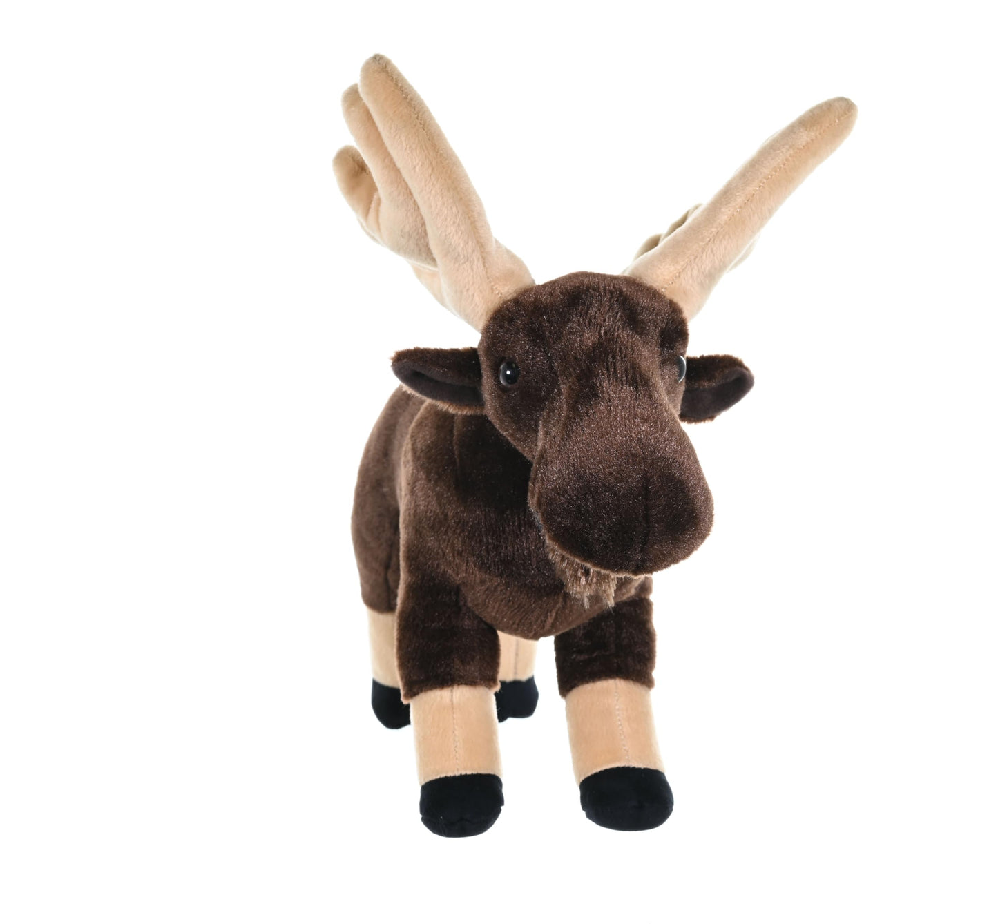 WILD REPUBLIC Moose Plush Stuffed Animal, Cuddlekins, 12 Inches, Polyester, Model 11038