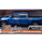 Motormax 79348Bl 2017 Chevrolet Silverado 1500 Lt Z71 Crew Cab Blue 1/27 Diecast Model Car