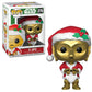 Funko Pop Star Wars Santa C-3PO Collectible Figure, Vinyl, Multicolor, Model 33888