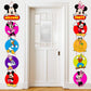 Mouse Birthday Party Supplies, Door Sign Porch Sign Welcome Banner for Mickey Party Decorations
