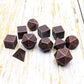 Haxtec 11PCS Metal DND Dice Set D&D Extra D6 D20 for Dungeons and Dragons TTRPG Games-Antique Copper 11PCS