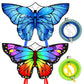 Kaiciuss Pair Of Butterfly Kites With Reels Set, 55 X 28 Butterfly Kites For Kids & Adults, Each Spool Comes With Safety Lock An