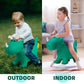 EVERICH TOY Inflatable Triceratops Bouncer, Medium Green PVC Kids Ride-On Hopper for 18 Months to 4 Years Old