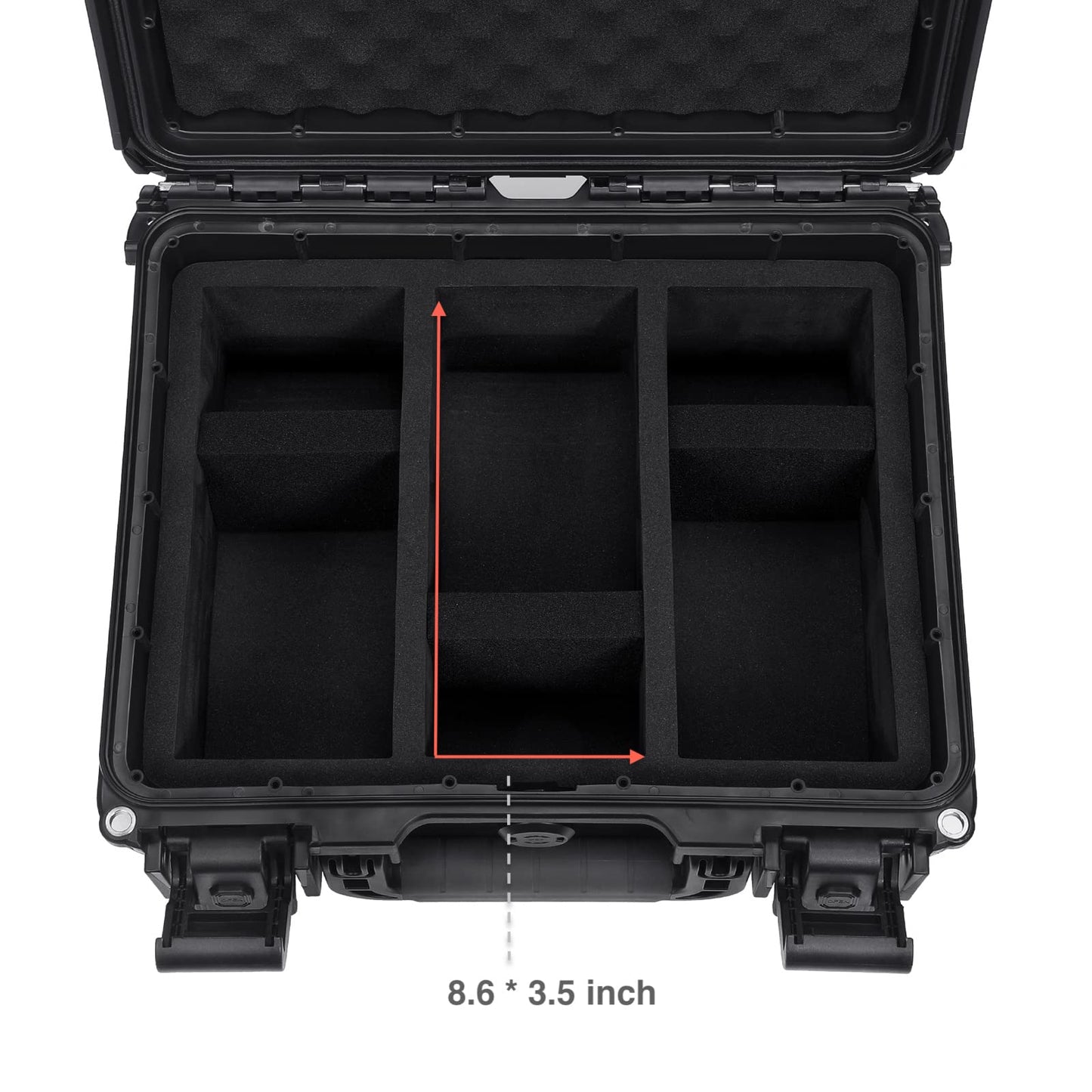 Migitec Waterproof Card Storage Box for 102 Slabs - Black Case for PSA, CSG, BGS, CGC, SGC, Magnetic Holders & Top Loaders