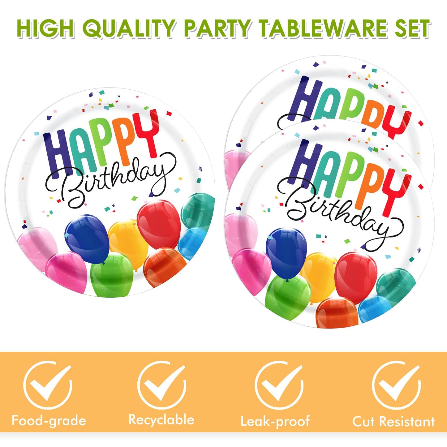 KHAIVI Turkey Thanksgiving Party Supplies Kit, Autumn Disposable Dinnerware Includes, Dessert Plates, Napkins for Fall party Dec