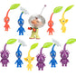 Super Mario Captain Olimar & Pikmin Set - 11 Plastic Figures, Model 410744