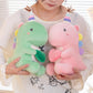 Alwoligag Dinosaur Stuffed Animal, Dinosaur Plush Toy, Loving Soft Dino Plush Toy, Sweet Romantic Cute Dinosaur Plush Toy(11.8 Inch)