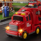 JUKUDAHU Truck Toys for 3 4 5 6 Years Old Boys, Toddler Car Toys for Toddler Boys Ages 3-5, Fire Toys Car Carrier Vehicle Toy Se