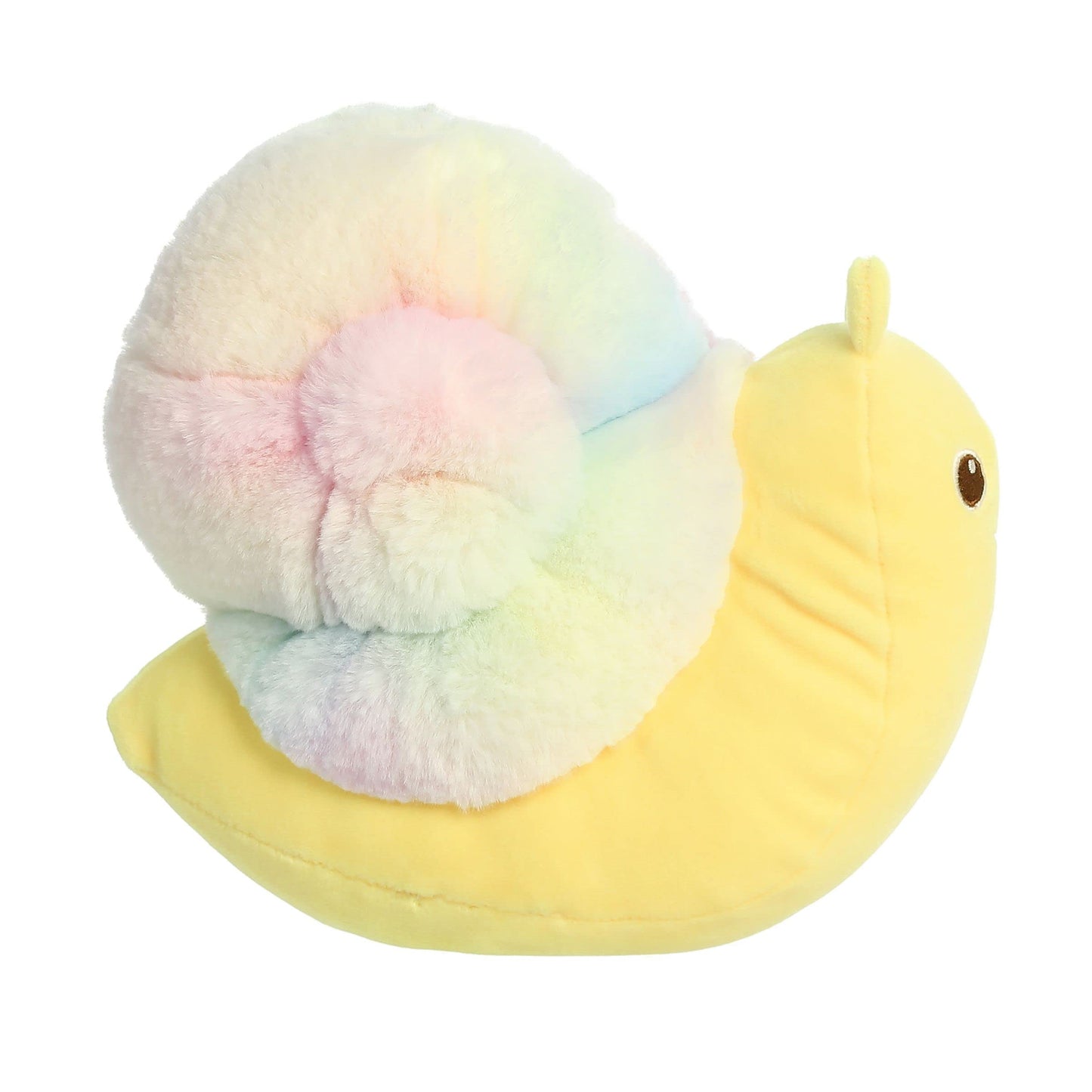 Aurora® Adorable Squishiverse™ Squishy Hugs™ Snail Stuffed Animal - Imaginative Play - Huggable Comfort - Yellow 9 Inches