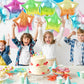 TONIFUL 30Pcs 18 Inch Large Colorful Star Shape Foil Balloons Big Gradient Stars Helium Mylar Ballons for Birthday Wedding Baby