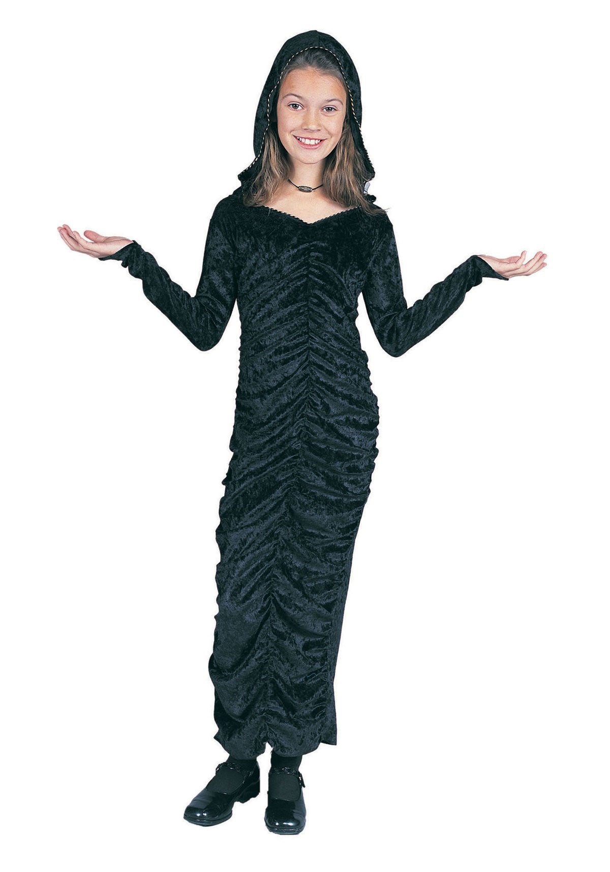 Black Dress W/Hood-Chd Med