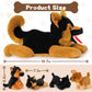 Beniny 5Pcs German Shepherd Stuffed Animals Dog Set - Mommy Black Large German Shepherd Plush 20 Inch With 4 Puppies -Stuffed Ge