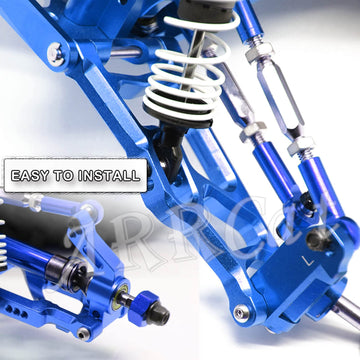 ARRCat RC Alloy Caster Block&Steering Blocks&Rear Stub Axle Carriers Upgrades Parts for 1/10 Slash VXL 2WD/Stampede VXL 2WD/Rust
