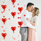TONIFUL 30Pcs 10 Inch Red Heart Balloons Valentines Day Heart Shape Foil Mylar Balloons Decoration for Romantic Valentines Day
