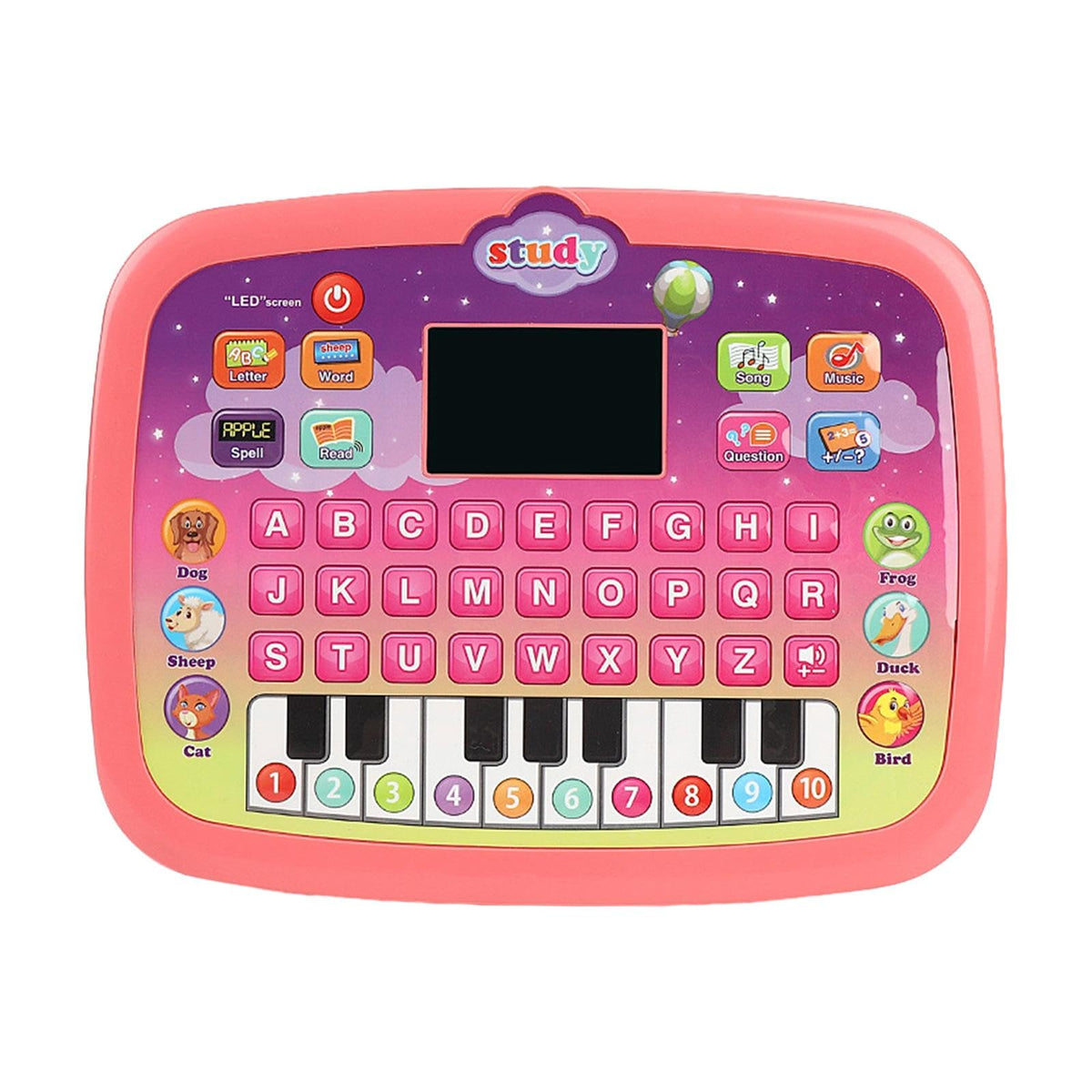 Club BollywoodKids Early Learning Machine Abc Learning For Girls Boys Age 3 4 5 6 Children Pink|Baby|Toys For Baby|Developmental