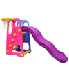 Webby Jumbo Foldable Wavy Garden Slide For Kids | Super Slider Toy With Adjustable Height & Basketball Ring For Kids (Multicolou