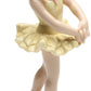 Cosmos Gifts 20864 Ballerina In Yellow Ceramic Figurine, 6-1/8-Inch