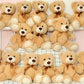 Morismos 14 Packs Bulk Teddy Bears, Small Teddy Bear Bulk Stuffed Animal, Stuffed Bears Bundle Plush For Kids Centerpiece Baby Shower 14In