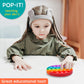 Pop-N-Teach Alphabet Pop It Rainbow Fidget Toy With Letters - 1St Grade Classroom Must Haves- Round Bubble Abc Pop Its - Popits For Kids - Toddlers Poppers Sensory Learning Toy
