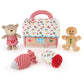 Gund Baby Play Soft Collection, My First Gingerbread House 5-Piece Playset With Rattle, Squeaker And Crinkle Plush Toys, Sensory