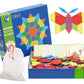 MayatraS Pattern Building Blocks  Wooden Educational Toys For Kids  130 Pieces  3 Years And Above Multi Color