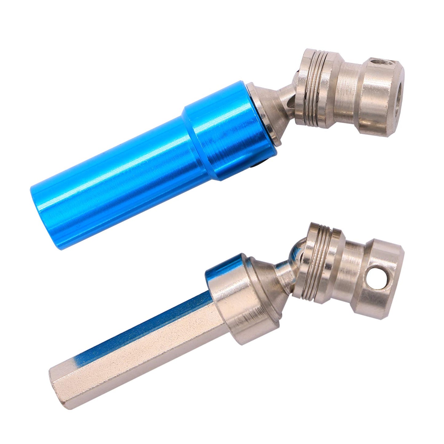 2PCS Treehobby Aluminum Alloy Universal Rear Drive Shaft Upgrade Accessories Compatible with Wltoys 12428 Fly fy-03 1/12 RC Car