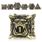 DND dice Set Metal dice Dungeons and Dragons dice RPG dice (Bronze)