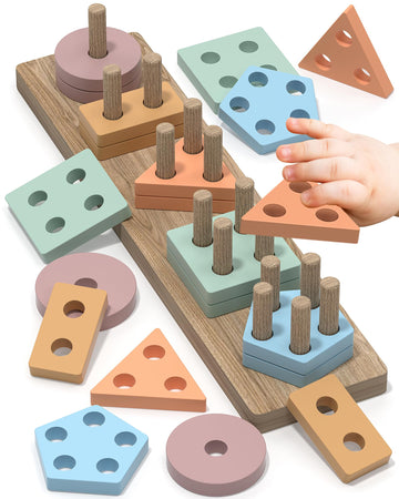 Montessori Toys For 1 2 Year Old Girl Boy, Toddler Toys Age 1-2, 1 2 Year Old Girl Boy Birthday Gifts, Education Toddler Puzzles